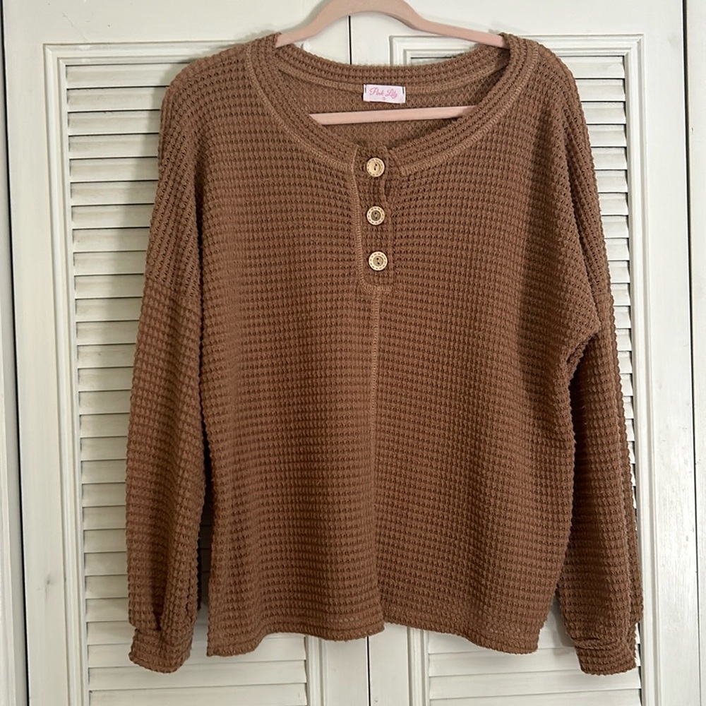 Long sleeve Waffle Shirt